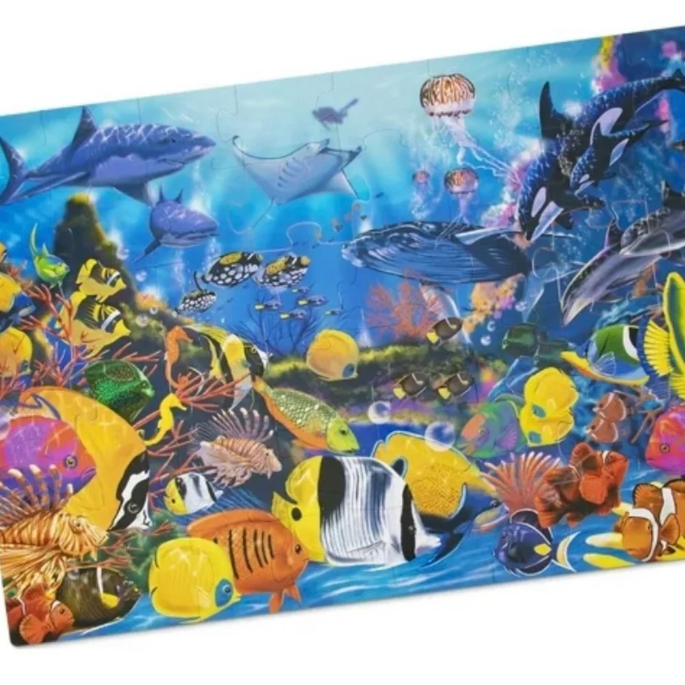Melissa & Doug Ocean Oasis Giant Floor Puzzle 42 Pcs COMPLETE
